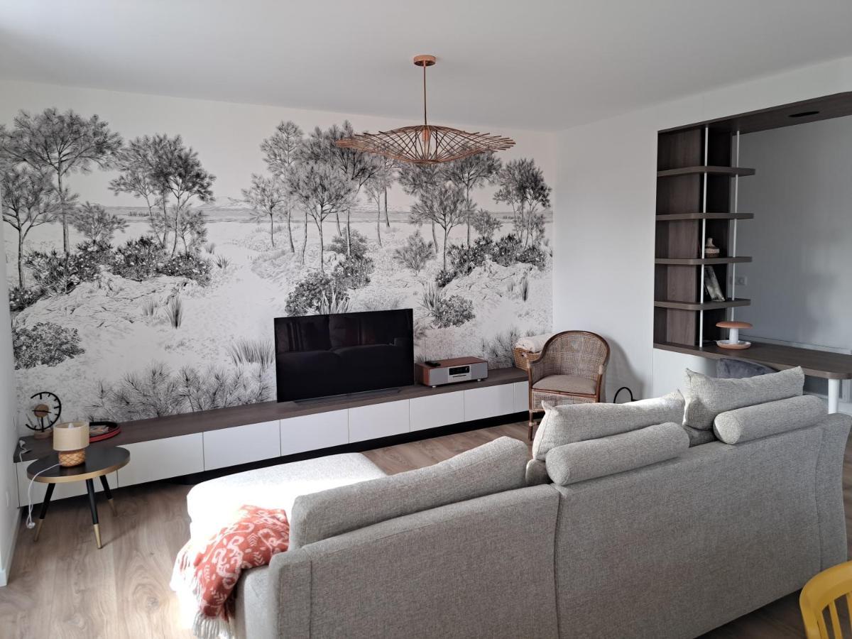 Superbe Appartement T3 Au Centre Plage .Parking Hendaye Bagian luar foto