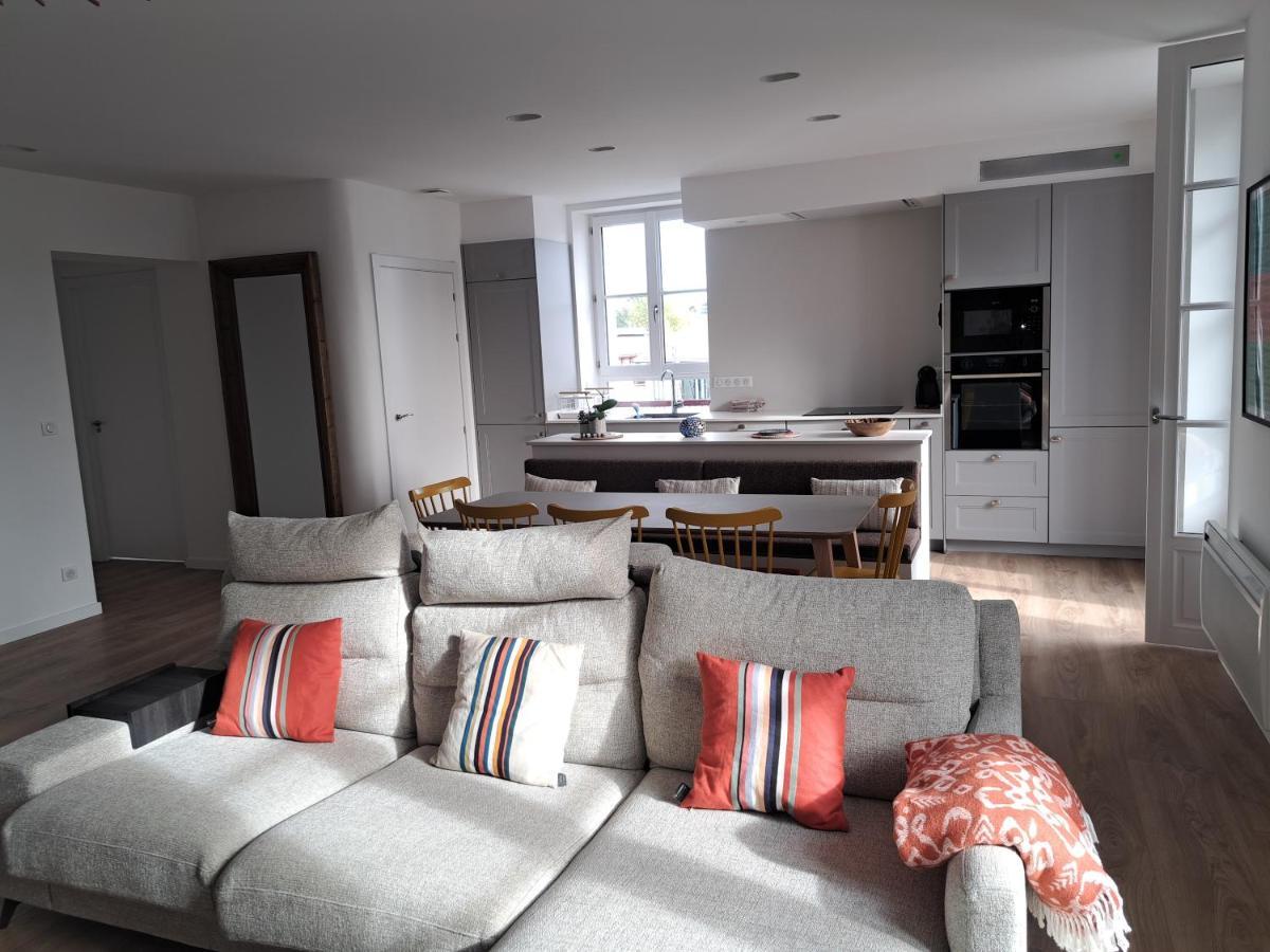 Superbe Appartement T3 Au Centre Plage .Parking Hendaye Bagian luar foto